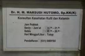 Dokter H.M. Marsudi Hutomo SpKK K