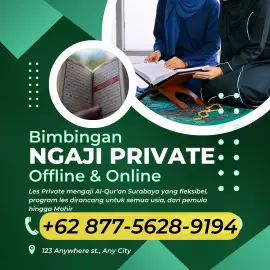 Kursus privat mengaji Surabaya - 0877-5628-9194